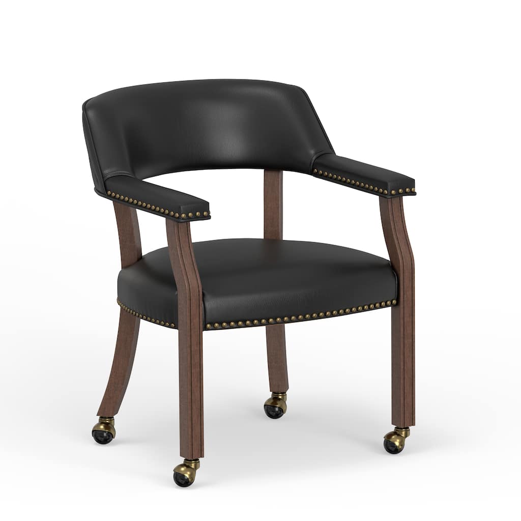 Holliday Dining and Game Chair in Walnut Finish