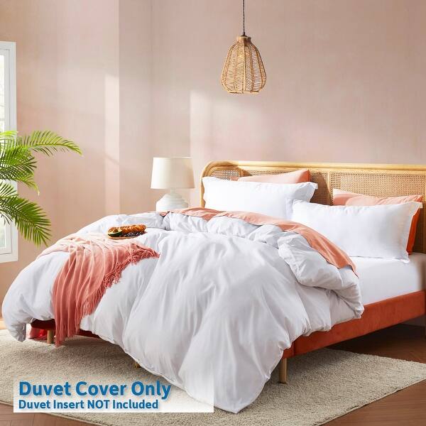 Nestl Ultra Soft Double Brushed Microfiber Duvet Cover Set with Button Closure
