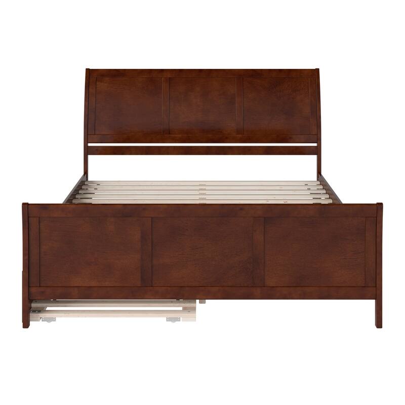 Portland Solid Wood Platform Bed with Matching Footboard and Trundle
