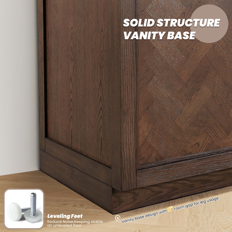 Jakarta Bath Vanity with Quartz Stone Top without Mirror