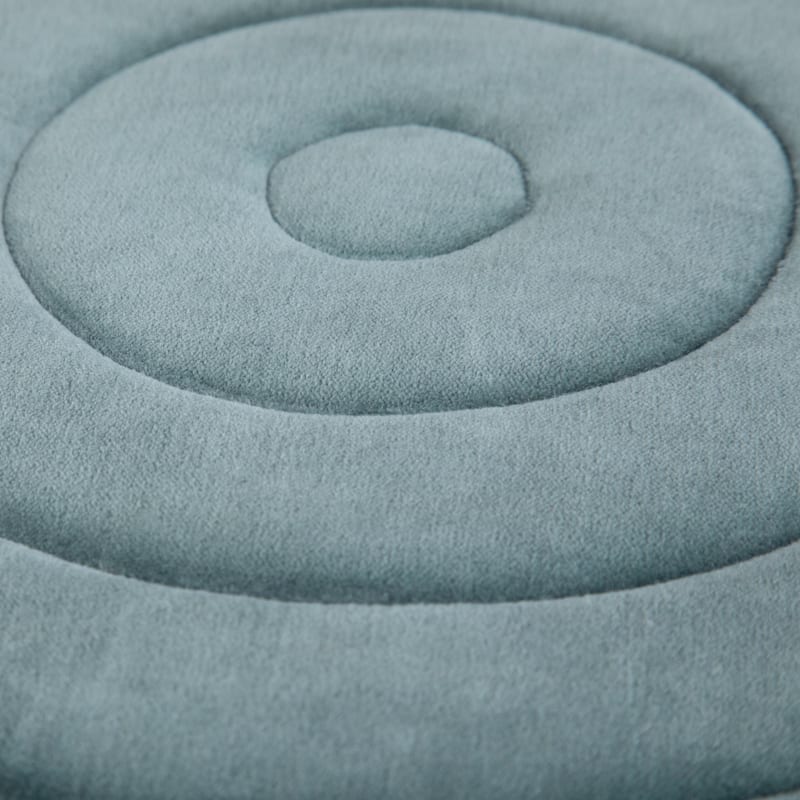 WYNDENHALL Anna Boho Round Pouf in Velvet Fabric
