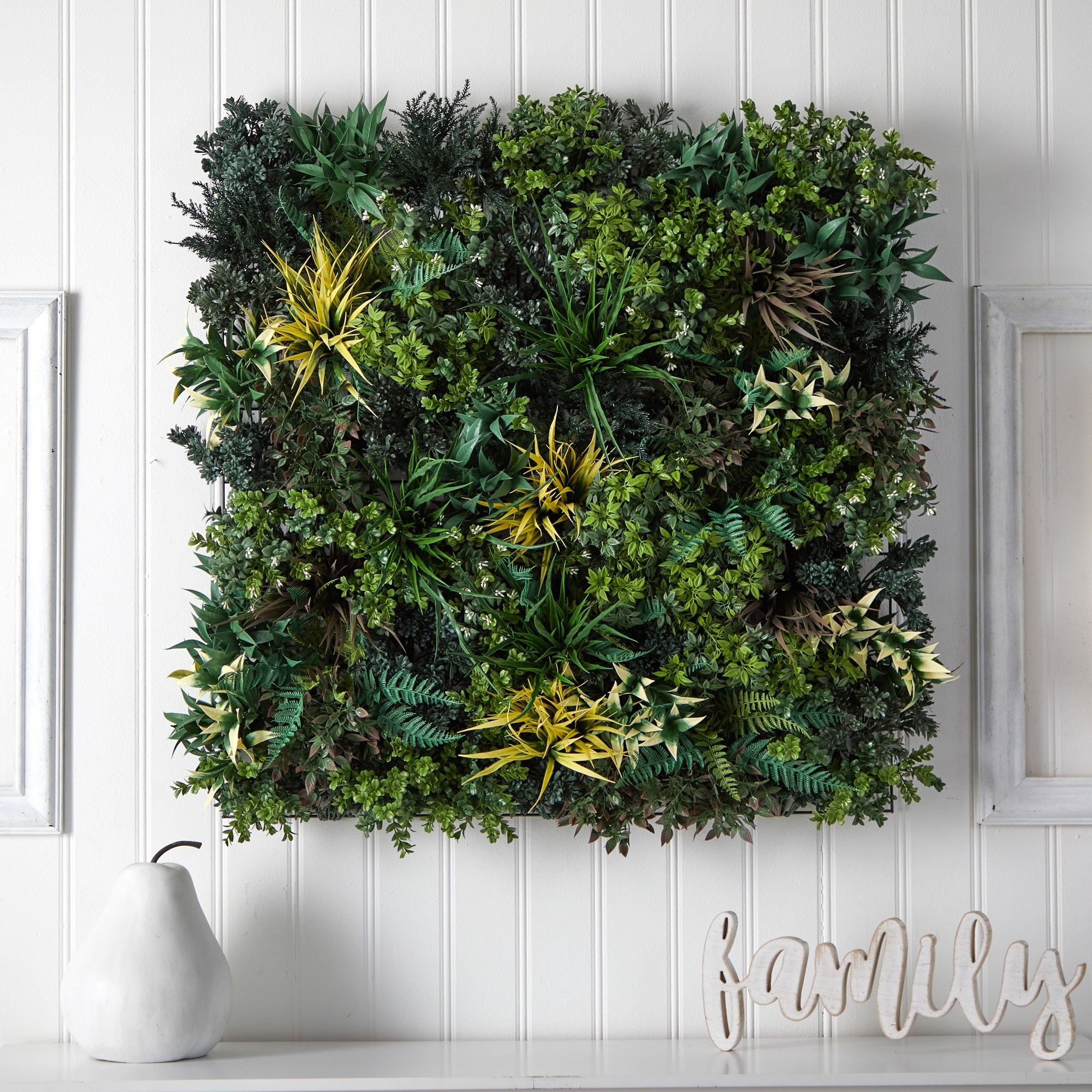 3' Artificial Living Wall Panel Outdoor UV Resistant Fern - Bed Bath \u0026  Beyond - 37481448, image size:2000x2000
