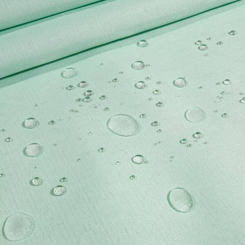 No Hook Slub Linen Texture Shower Curtain with PEVA Snap-in Liner
