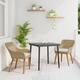 Option Beige 31.5 x 31.5 x 29.1 round table legs 2chair
