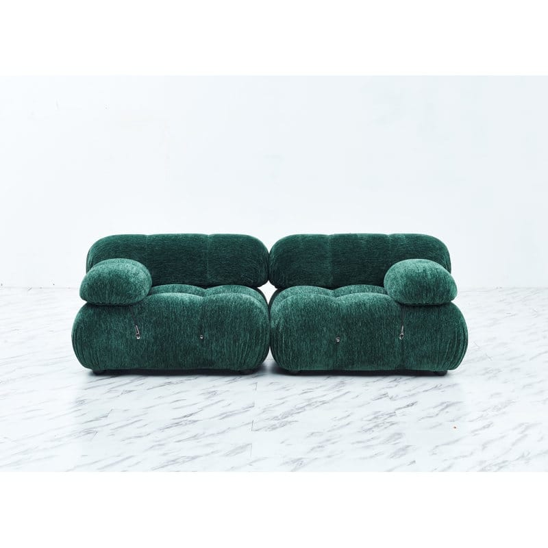 Breeley 76'' Chenille Upholstered Loveseat - Green