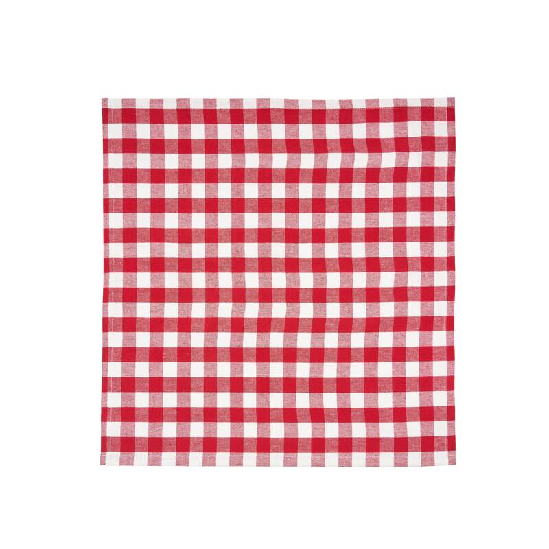Ashford Red Cotton Napkin Machine Washable Set of 6