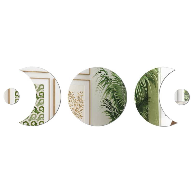 Americanflat Adhesive Mirror Tiles Peel and Stick Mirrors for Wall