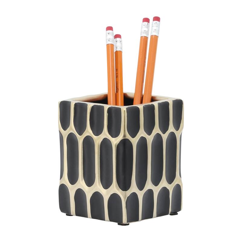 Sagebrook Home Ceramic Pen Holder