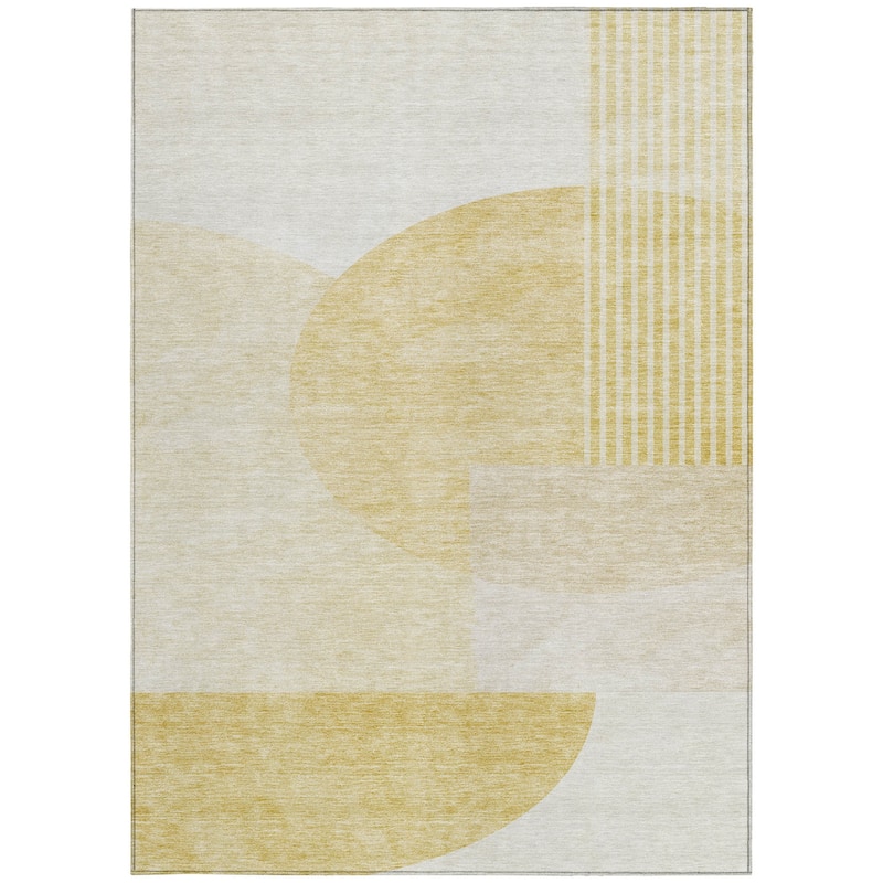 HomeRoots Geometric Transitional Rectangle Outdoor Rug
