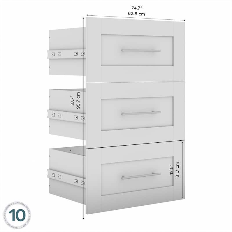 Pur 3 Drawer Set for Pur 36W Closet Organizer by Bestar