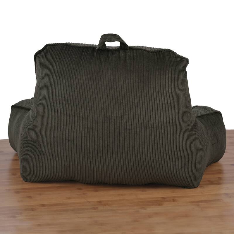 Cotton Corduroy Lounger Bed Rest Pillow Adjustable DIY Filling