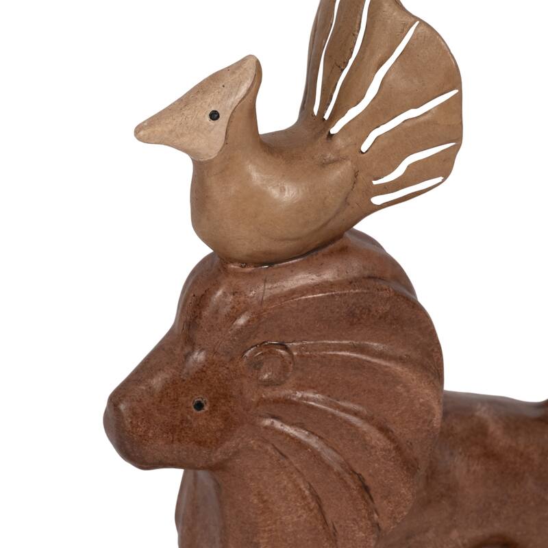 Decorative Stacked Animal Figurines - 8" Multi