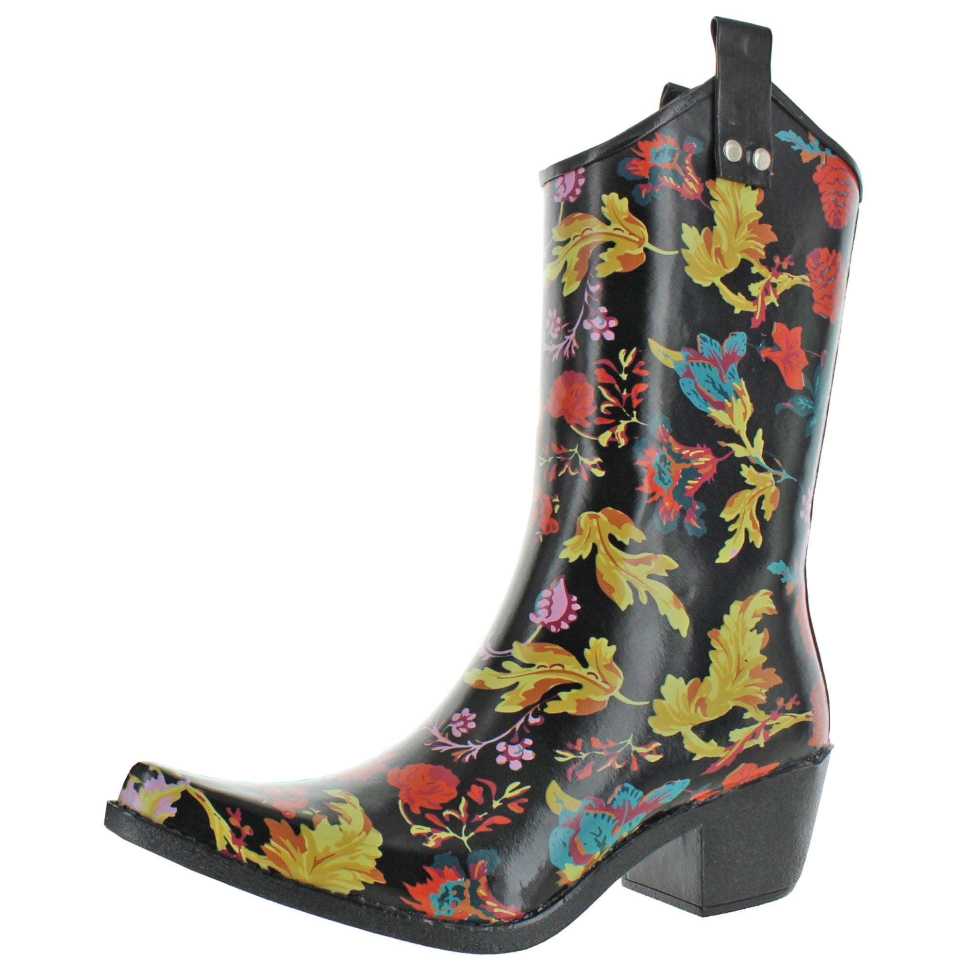 rubber cowboy rain boots