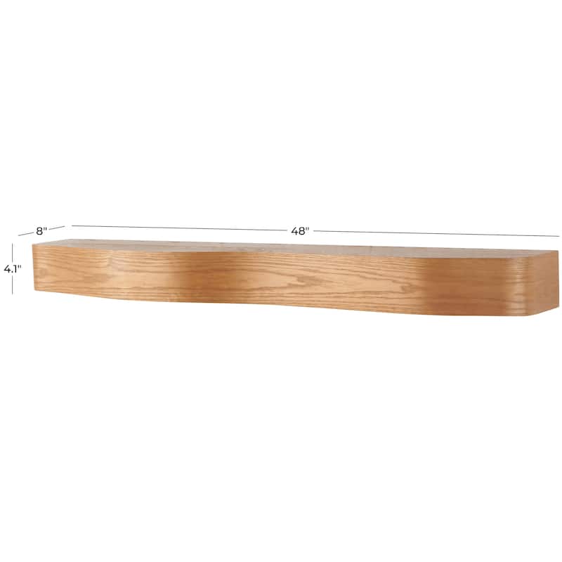 Wood Handmade Wall Shelf - Black or Brown - Roche River Decor