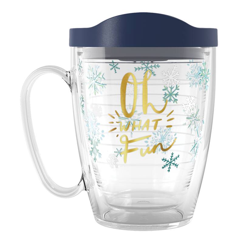Tervis EttaVee Oh What Fun Christmas Holiday Made in USA Double Walled Insulated Travel Tumbler, Oh What Fun - 16oz Mug - 16oz Mug