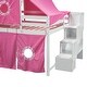 preview thumbnail 9 of 22, Wooden Full Size Loft Bed with Tent and Tower