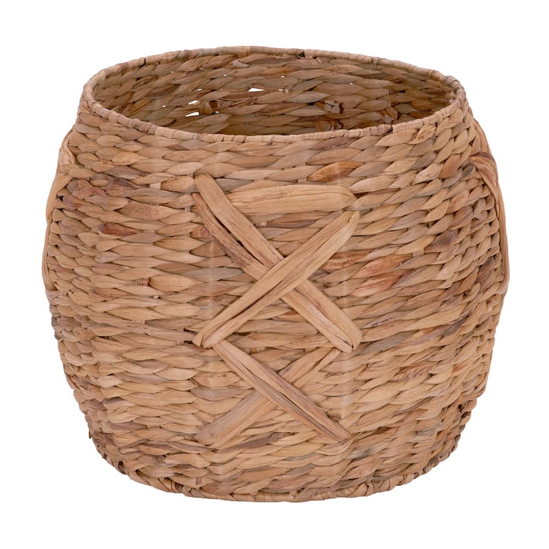Household Essentials X-Weave Wicker Floor Basket
