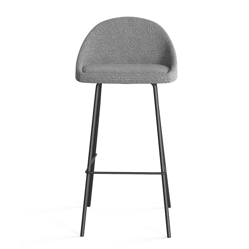Marco Boucle Bar Height Stools Black Legs (Set of 2)