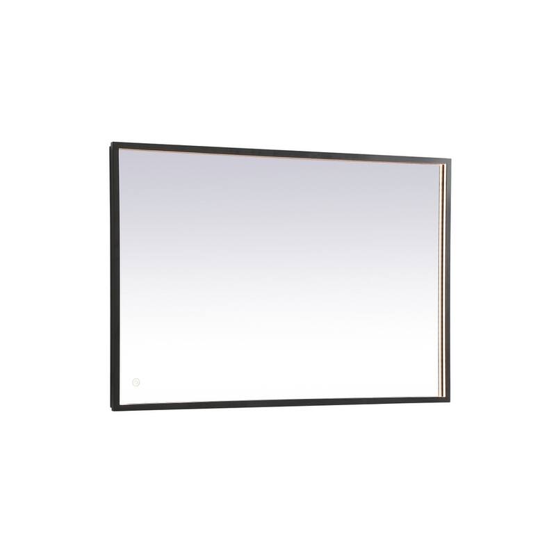 Indigo Home 27x40 inch LED mirror with adjustable color temperature - Black