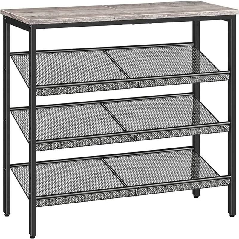 Shoe Rack for Entryway - 11.8"D x 29.5"W x 27.2"H