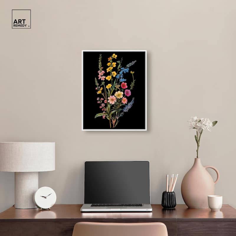 Darkling Daisies I Canvas by Art Remedy