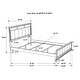 preview thumbnail 48 of 74, Barzini 5-Piece Bedroom Set with Upholstered Headboard