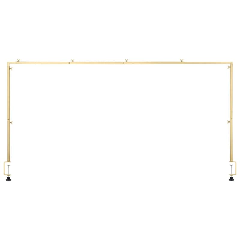 Adjustable Table Arch Stand with Clamps and Square Tube Metal Rod Frame Ideal for Indoor or Outdoor Decoration