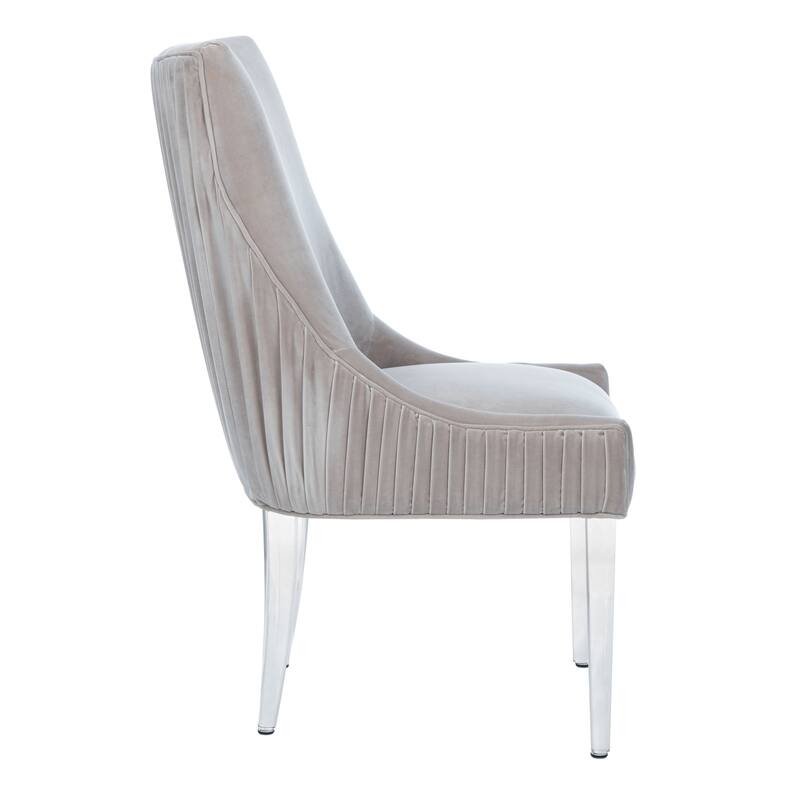 SAFAVIEH Couture Vesile Acrylic Leg Dining Chair - 22"W x 28"D x 38"H