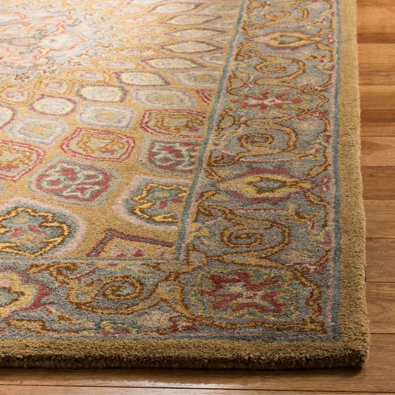 SAFAVIEH Handmade Heritage Wayfarer Traditional Oriental Wool Rug