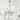 Modern Black 12-Light Sputnik Pendant Lamp with White Glass Shade