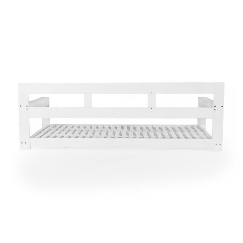 Patio Wooden Twin Size Porch Swing Daybed Frame