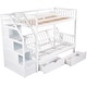 preview thumbnail 9 of 7, Twin over Full Bunk Bed with Drawers, Staircase, and Convertible Daybed Option