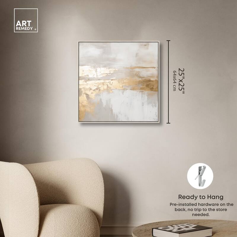 Melted Goldscape II Canvas by Art Remedy