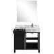 preview thumbnail 155 of 157, Lexora Zilara Bathroom Vanity Complete Set in Black and Grey with Faucet