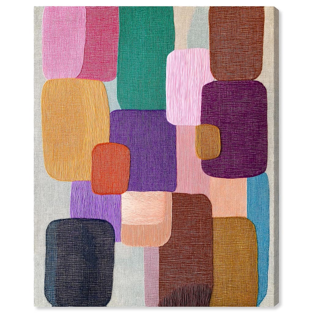 Color Block Cadence I Canvas by Art Remedy, Gallery Wrapped
