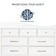 preview thumbnail 9 of 9, Evolur Loft Double Dresser White