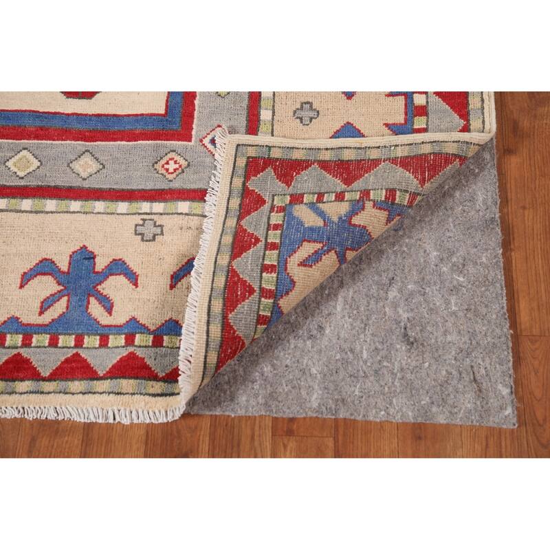 Kazak Area Rug Handmade Wool Carpet - 6'8" x 10'1"