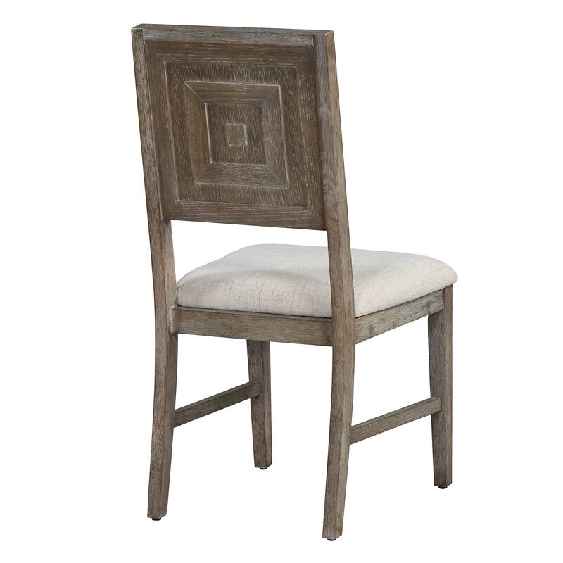 6 Piece Dining Table Chair Set, Wooden Kitchen Furniture Set with Acacia Wood Rectangular Table, 4 Chairs and 1 Bench