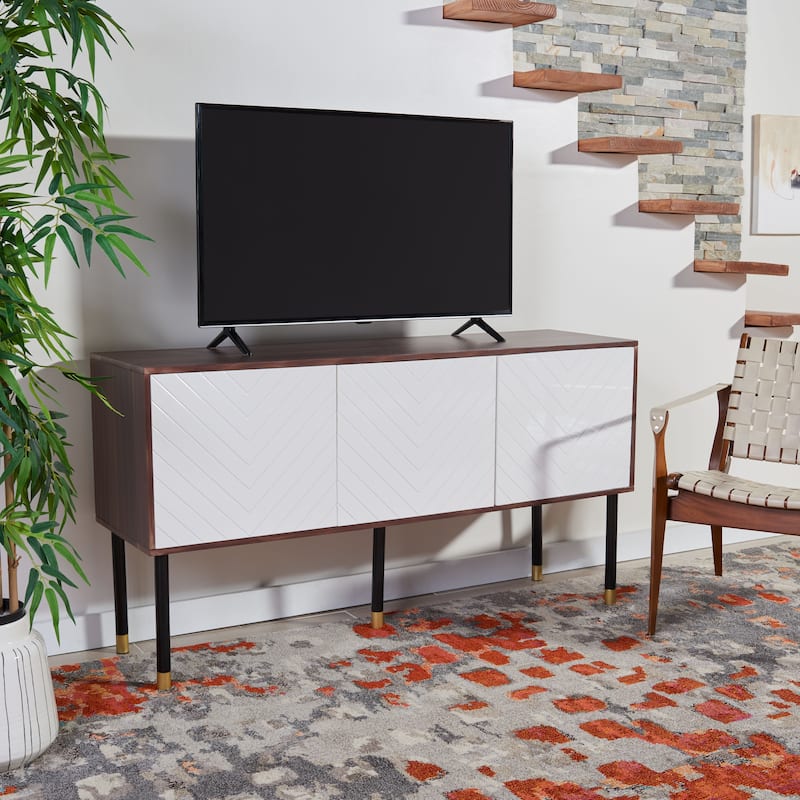 SAFAVIEH Oakley Mid-Century Modern Media 55" TV Stand - 55.1" W x 15.8" L x 29.5" H