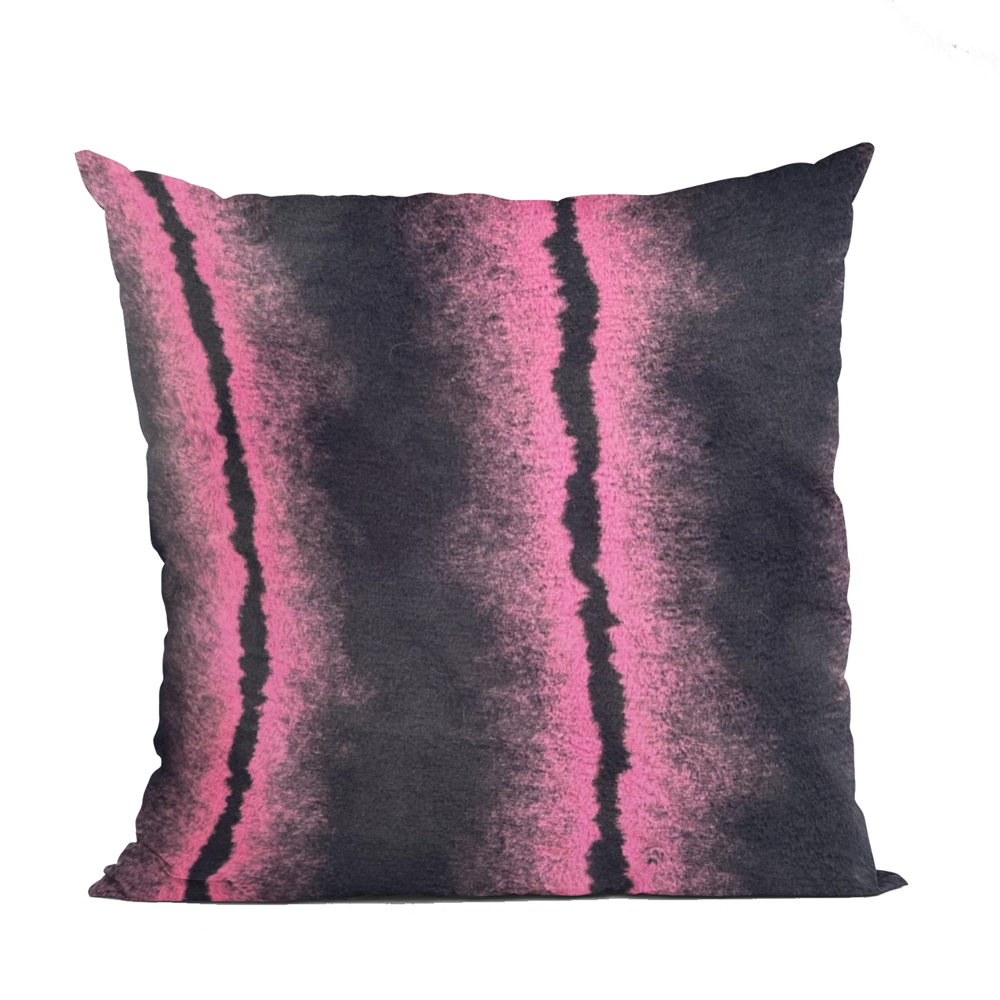 Pink and store black throw pillows