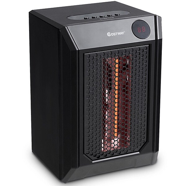 Shop Costway Portable Electric Space Heater 1500W 12H Timer LED Remote ...