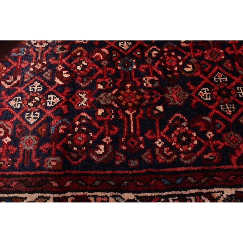 ECARPETGALLERY Hand-knotted Andelz Dark Navy Wool Rug - 3'5 x 10'6