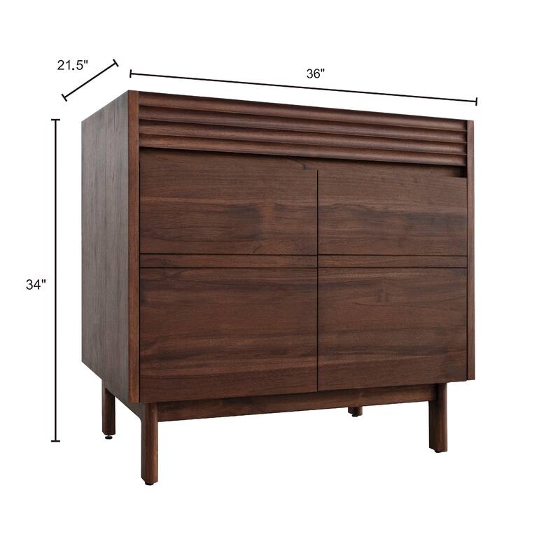 Avanity Carina Bathroom Vanity Only in Coffee Teak