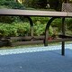 preview thumbnail 6 of 15, Outdoor Metal Dining Table Rectangle with Umbrella Hole for 6 People