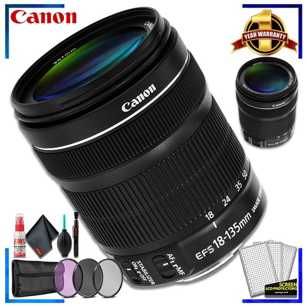 Canon Ef S 18 135mm F 3 5 5 6 Stm Lens Intl Model Overstock Canon Ef S 18 135mm F 3 5 5 6 Stm Lens Intl Model Overstock