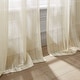 preview thumbnail 9 of 14, Lush Decor Calia Textured Stripe Sheer Pair Window Curtain Panels - 84" x 52"