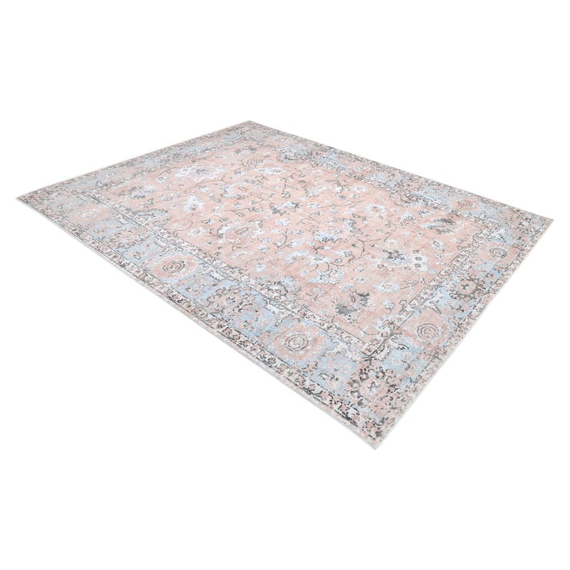 Overton Handmade Modern Contemporary Floral Area Rug