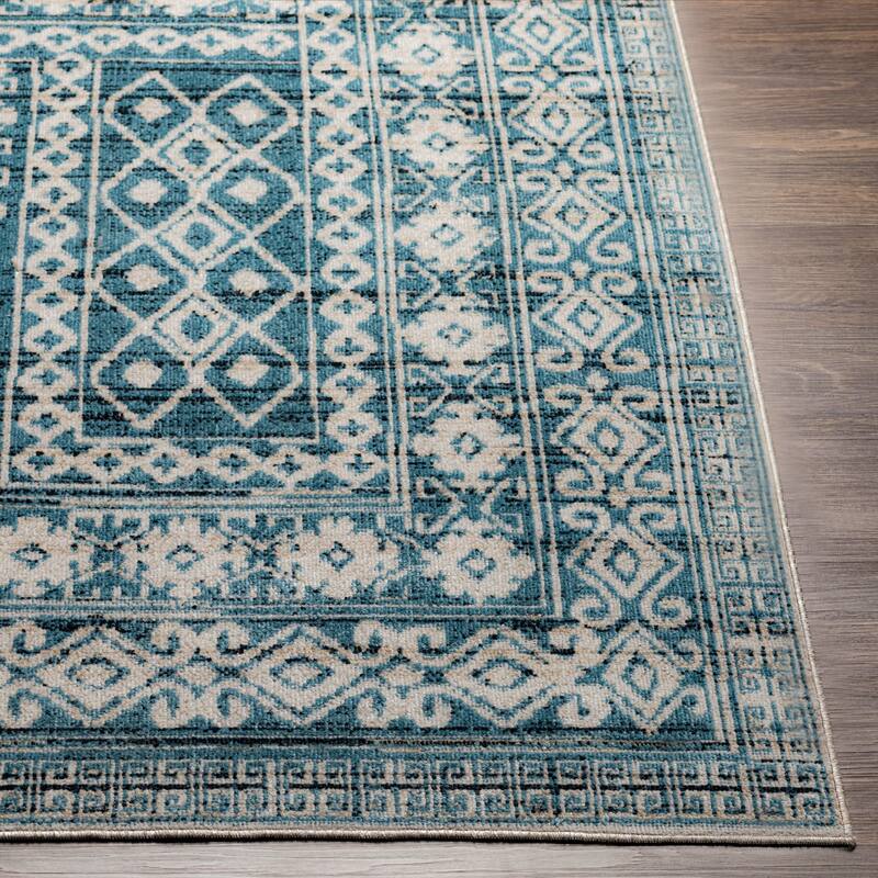 Livabliss Avonia Machine Washable Bohemian Floral Area Rug