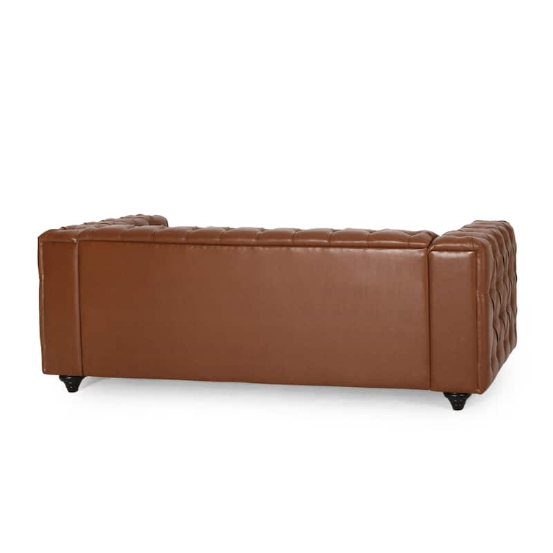 Sagewood Transitional Deeply Tufted Sofa by Christopher Knight Home