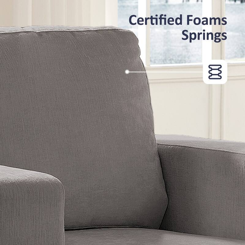 Mixoy Chenille 3 Piece Living Room Sofa Set,3-Seat Sofa/Loveseat/Armchair Sofa Sets,Modular Sectional Couch Furniture Sets